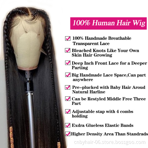 100% virgin brazilian human hair lace front wigs,cheap wholesale natural human hair wigs for black women,hd lace frontal wig